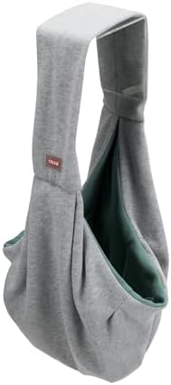 TRIXIE Fronttasche Soft – Tragetasche für Welpen & kleine Hunde – optimaler Körperkontakt – integrierte Kurzleine – Polyester Baumwolle – 22 × 20 × 60 cm