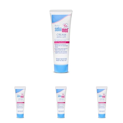 Image of Sebamed Baby Cream Extra Soft|pH 5.5|Ideal for Dry Skin|50 ml (Pack of 4)