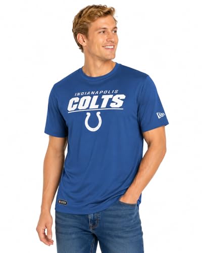 New Era NFL Mens Stated Short Sleeve Performance T-Shirt Indianapolis Colts Large