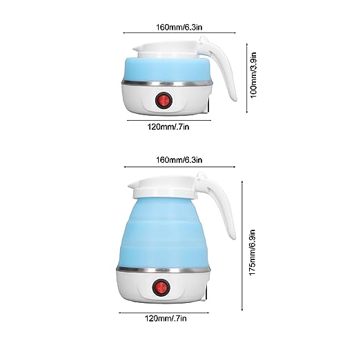 Hervidor eléctrico plegable portátil 0.6L 400W azul miniatura 2