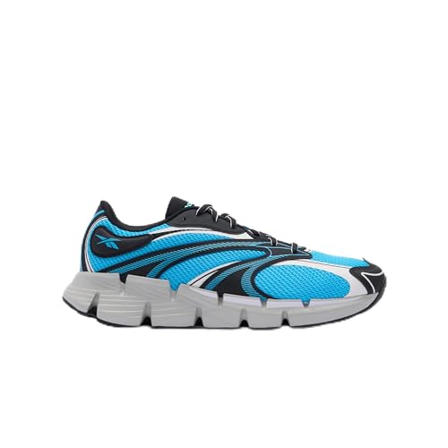 Reebok Zapatillas Unisex Zig Hypnotica Core Black/Barely Grey/Future Cyan, Talla 43 EU, Core Black Barely Grey Future Cyan, 43 EU