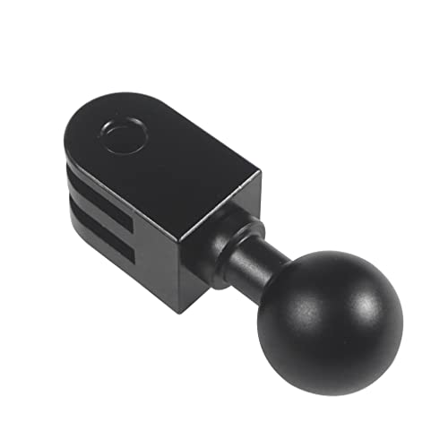NovelGoal Aluminium-Kugelkopf-Adapter-Clip, 17 mm, kompatibel mit GoPro Hero 11 10, Kamerazubehör, Handyhalterung, Auto-Aufnahmehalterung