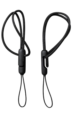 ONCRO® Pack of 2 Black Adjustable Lanyard Compatible with Air Pods Pro 2nd Phone Case, Cameras, USB Drive, Keychain Generation Earbuds Wireless Bluetooth Headphones Anti-Drop Rope with Clip
