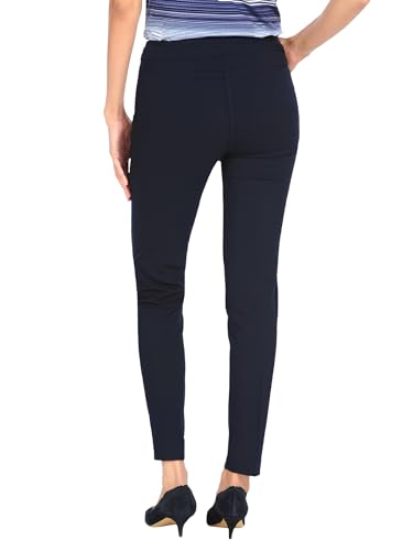 SLIM-SATION Pants for Women Slimming Tummy Control Wide Band Regular Length Pull-on Straight Leg Pant2