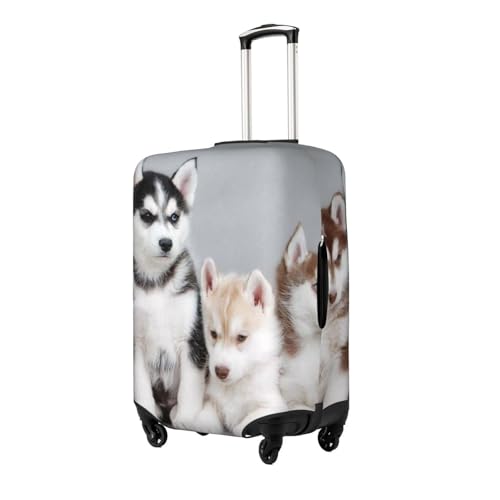 Dogs Print Luggage Suitcase Covers Elastic Washable Luggage Protector Luggage Covers For Suitcase2
