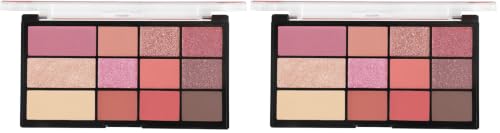 Image of MARS All I Need Makeup and Eyeshadow Kit | 9 Eyeshadows with Blusher Bronzer and Highlighter | Long Lasting & Highly Pigmented (21.5 g) (Multicolor-03) (Pack of 2)