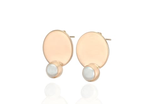 Bijoux de mariage : boucles d'oreilles perles or pour mariée et invitée - 6