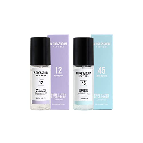 W.Dressroom Dress & Living Clear Perfume Set of 2 (70ml) (No.12 Very Berry + No.45 Morning Rain)