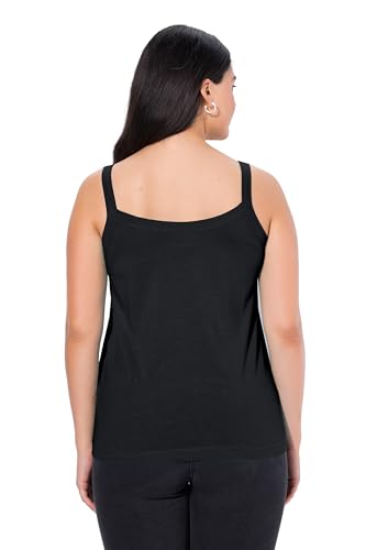 Ulla Popken Spaghetti-Top Magliette, Schwarz, 60-62 Donna - 2