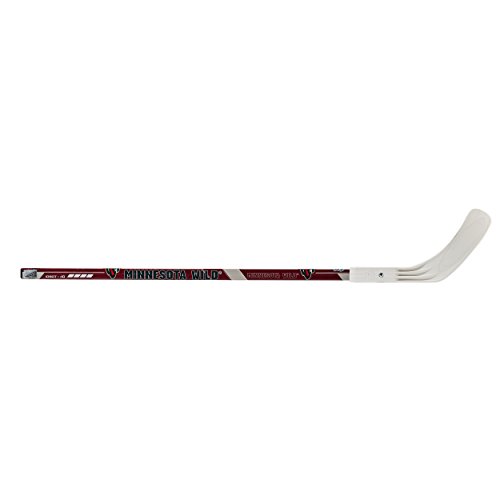 Franklin Sports Minnesota Wild Street Hockey Stick - 40" 2-Piece Wood Stick w/Blade
