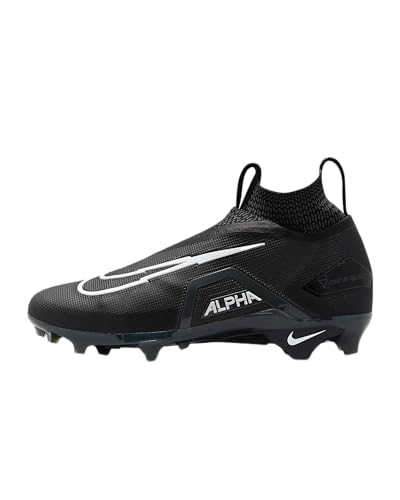 Image of Nike Alpha Menace Elite 3 White /Particle Grey /Opti Yellow /Black Mens Football Cleat.