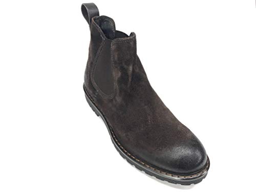 Mjus Art. 363201 Stivaletto Uomo in Pelle Scamosciata Color Moka (Numeric_42)