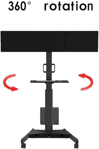 Soporte movil para TV con ruedas y ajuste miniatura 2