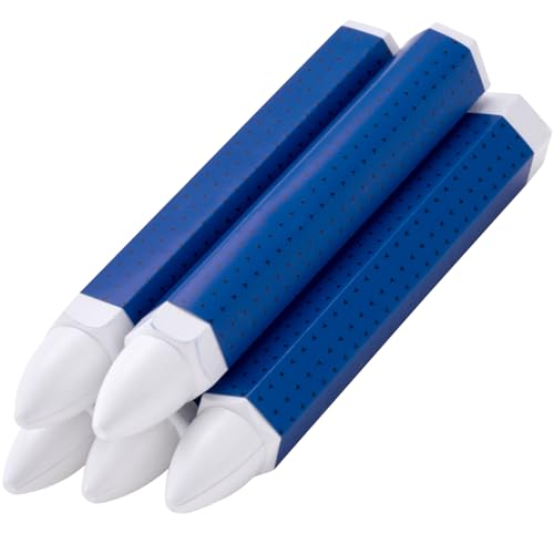 CTEAKOP 5 Pcs Tire Marker White Tire Marking Crayons Industrial Wax Crayon Sticks (3.94 x 0.57 Inches) for Marking on Rubber Leather