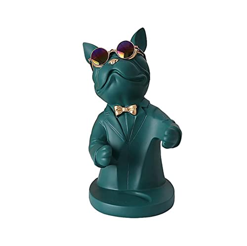 YQLKD Statuen Hundeskulptur, Statue, Weinschrank, Tierregal, Desktop-Handwerksausstattung