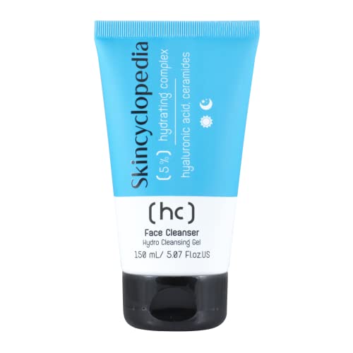 Skincyclopedia Face Wash for Dry Skin with 5% Hyaluronic Acid, Ceramides and Niacinamide