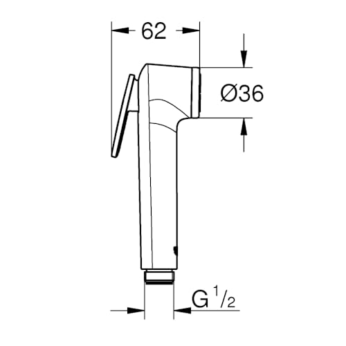 Image of Grohe Tempesta-F Trigger Spray | Health Faucet | Jet Spray For Toilet With Powerful Cleaning | Starlight Chrome Finish | 27512001