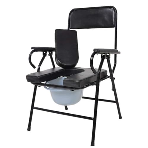 Cadeira Assento Sanitario Pinico Idosos Gestante PCD Banho Acolchoada Almofadada Dobravel Resistente