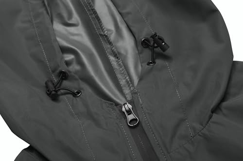 COOFANDY Men's Rain Suit 2 Piece Waterproof Breathable Rain Gear Lightweight Rain Jacket Pants Rainwear Suit