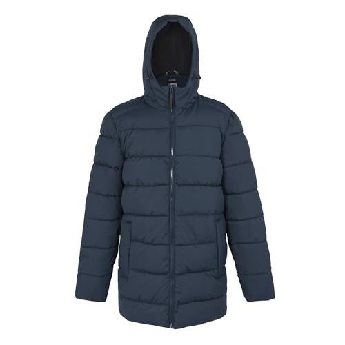 Regatta Mens Lakiver Full Zip Padded Jacket with Hood, Water Repellent & High Feather Free Insulation - Perfect for Outdoors, Walking, Hiking & Camping