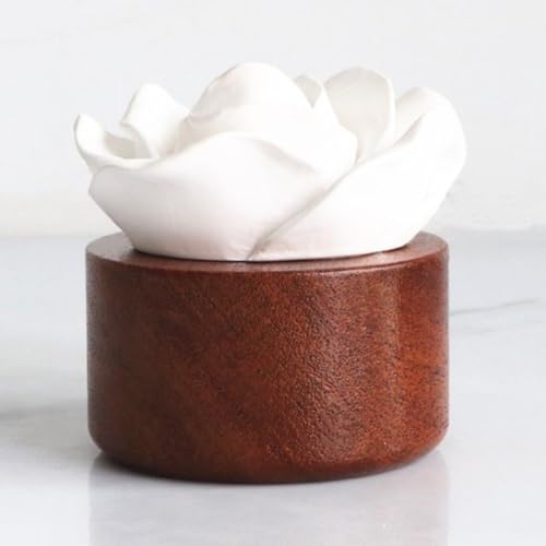Difusor aromático pasivo de cerámica en forma de flor rosa miniatura 2