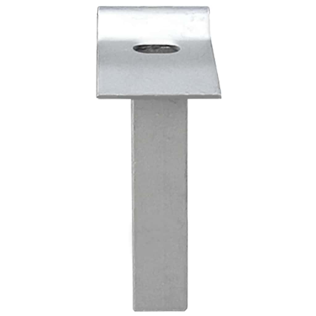 vidaXL Maschen-Gartentor verzinkter Stahl 400 x 175 cm Grau