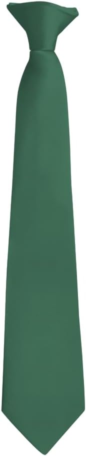 Moda Di Raza Pretied Banded Clip On Ties for Men and Young Men, Made of Woven Microfiber Fabric Tie Clip