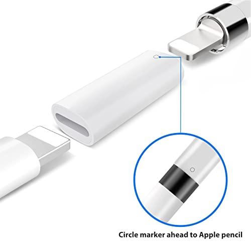 Imangoo Adapters Compatible With Apple Pencil Adapter 2 Pack Lightning Cable Charging Adapter For Ipad Pro Pencil Pen Female To Female Connect Charger Adapter Connector For Apple Pencil 1St Generation #TOP3