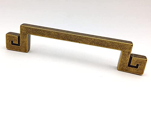 Tiroir pull antique laiton doré 96mm | Poignée commode vintage et quincaillerie porte de meuble
