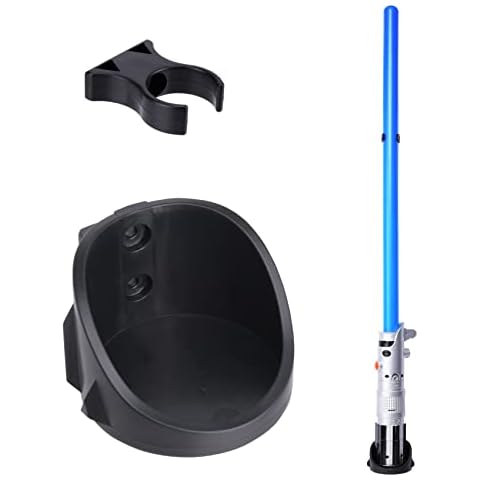 Vertical Lightsaber Wall Mount Holder Display Light Saber Rack Hook Stand, Compatible for Any Lightsaber, Black Pack of 1 Cover