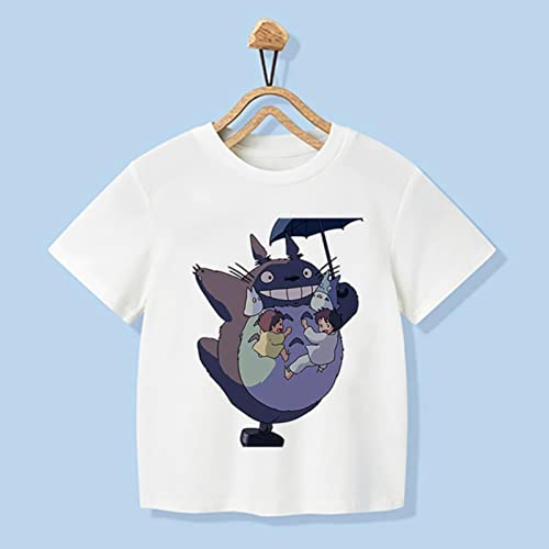 WANAR Camiseta Hayaomy Vecino Totoro Estampado para niños Ropa para niñas Ropa Divertida Kawaii...