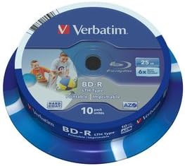 HP Bluray BDR 25GB Premium Recordable Disc Cake Box Spindle 6X Speed ...