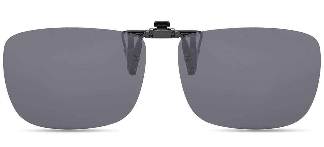 CAXMAN Polarized Clip On Sunglasses Over Prescription Glasses for Men Women UV Protection