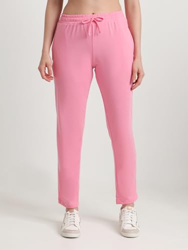 Image of T T Women Regular Fit Poly Jersey Solid Trackpant