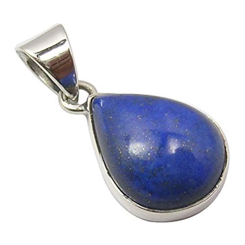 12 x 16 mm Lapis Lazuli Pendant 1" 3.0 Grams 925 Sterling Silver2