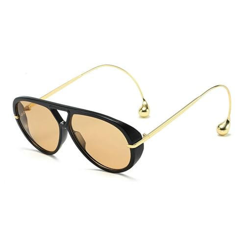 COTIA 2025 Fashion Pilot Sunglasses for Woman Men Retro Square Double Bridge Sun Glasses Vintage Shield Shades2