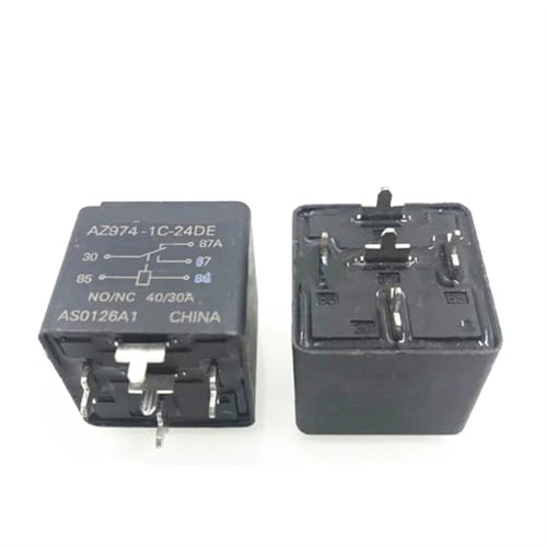 Relais 24V AZ974-1C-24DE inverseur 24VDC DC24V 40A 5PIN pour câblage automobile et camion