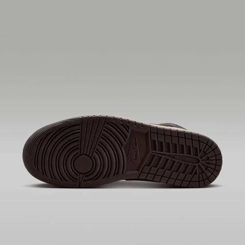Nike Air Jordan 1 Mid Men's Khaki Brown Shoes
