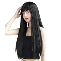 Amazon.co.jp: knnzkウィッグ ロング 黒髪 フルウィッグ 姫