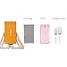 Luxtude Portable Charger iPhone Built in Lightning Cable (MFi Apple Certified), Ultra Slim Portable Phone Charger Thin Battery Pack, 5000mAh Power Bank for iPhone 14/13/12/11/10 etc. (Metal Pink)