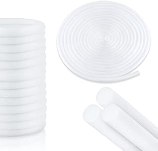 AIEX 32 Feet Backer Rod for Caulking, Soft Caulk Back Rod Caulk Saver Foam Flexible for Gaps Joints Connection for Road Wall Foundation Cracks (White)