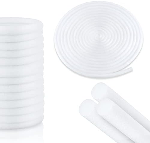 AIEX 32 Feet Backer Rod for Caulking, Soft Caulk Back Rod Caulk Saver Foam Flexible for Gaps Joints Connection for Road Wall Foundation Cracks (White)