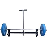 CONBUT Barbell Jack Stand Deadlift Jack Barbell Deadlift Platform for Easily Loading and Unloading Weight Plates Weight Training Powerlifting Home Gym Bar Jack (black)