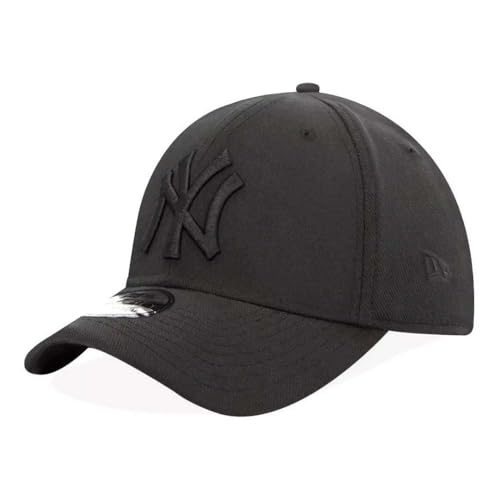New Era Gorra York Yankees Black on Black MLB 39Thirty Elástica Negra