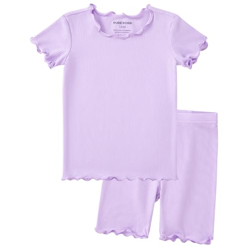 Image of pureborn Baby Pajamas Set Toddler Snug Fit Cotton Sleepwear 2pcs 12M-7Y