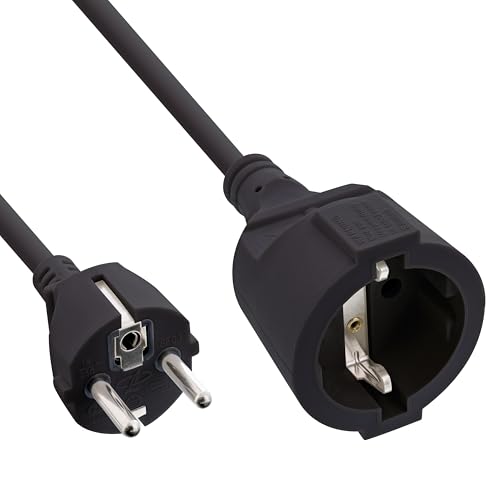 InLine 16403 - Y Múltiples Extensiones, La Longitud De 3M [Importado De Alemania], Color: Negro, Blanco