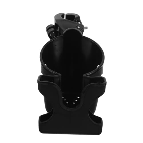 COLLBATH Mobility Device Drink Holder Stroller Phone Holder Sturdy and Adjustable for Wheelchairs and Bikes Black