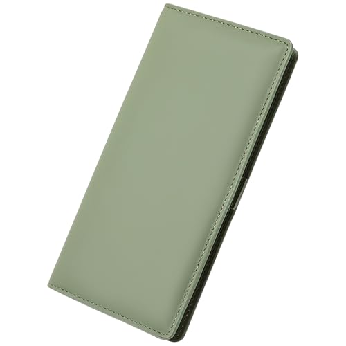Image of Slim RFID Blocking Wallet for Women - PU Leather Bifold Card Holder with Zip Pocket & 12 Slots | Travel Essentials