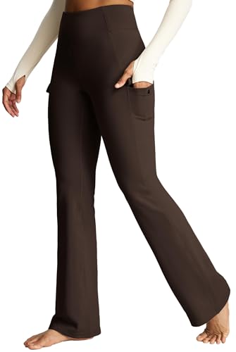 Heathyoga Cargo Pants Women Fleece Lined Leggings Waterproof Hiking Pants Women Thermal Pants Warm Wide Leg Sweatpants Winter