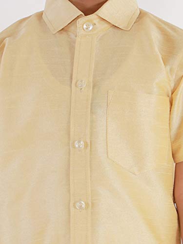 Image of VASTRAMAY Boy's Silk Blend Classic Shirt